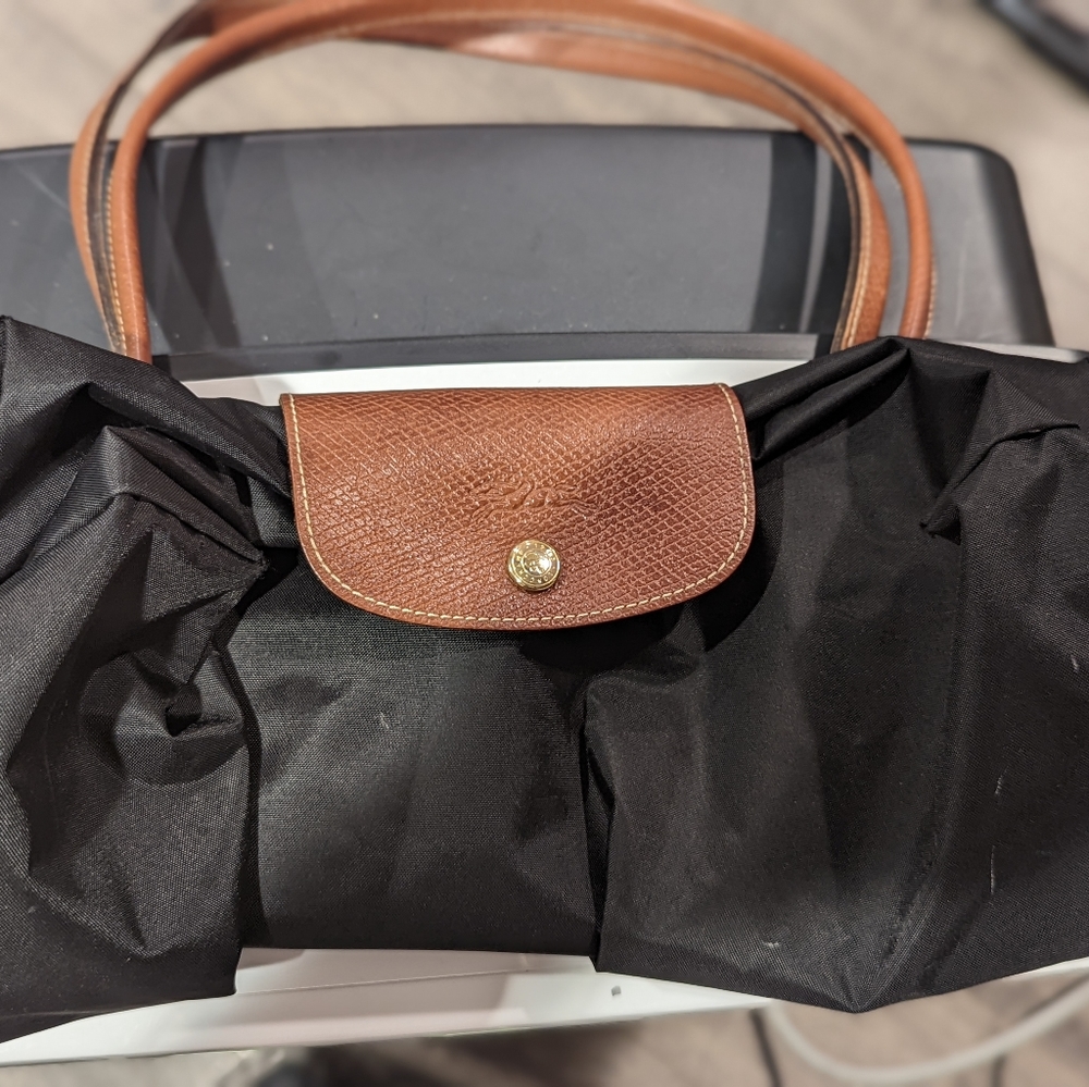 Longchamp nylon tote black large
